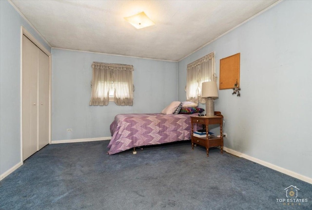 3604 Owl Dr, Rolling Meadows, IL 60008 - carpeted bedroom with crown molding and a closet