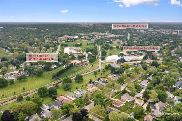3604 Owl Dr, Rolling Meadows, IL 60008 - aerial view of property's location featuring nearby suburban area