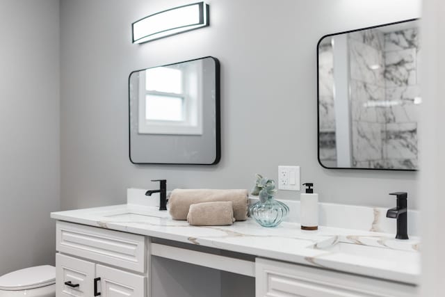 4113 Eberly Ave, Brookfield, IL 60513 - full bath featuring double vanity, toilet, and a shower