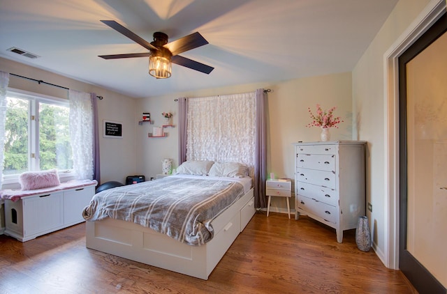 14121 Norwich Ln Unit 301, Orland Park, IL 60467 - bedroom featuring light wood-style floors and ceiling fan
