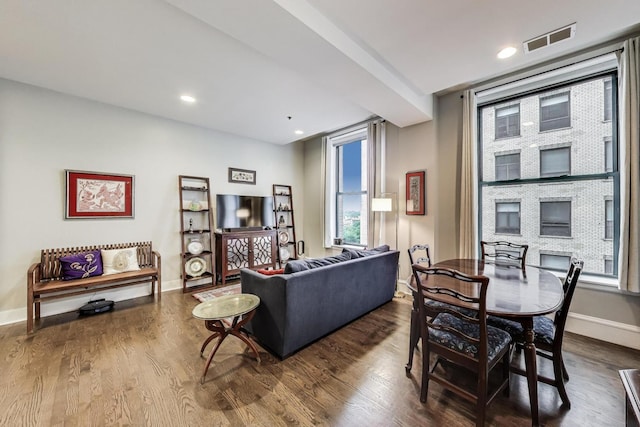 888 S Michigan Ave Unit 601, Chicago, IL 60605 - living room with wood finished floors, plenty of natural light, and recessed lighting