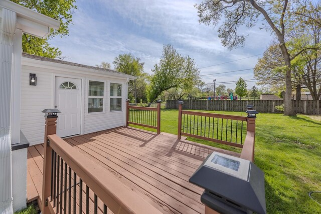620 Ashland St, Hoffman Estates, IL 60169 - view of wooden terrace
