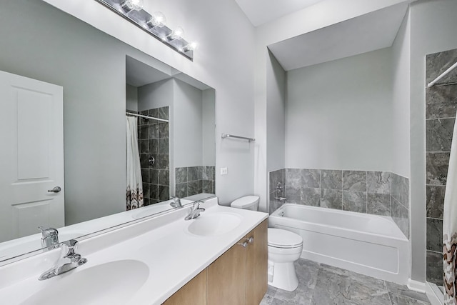 1464 S Michigan Ave Unit 1404, Chicago, IL 60605 - bathroom featuring a garden tub, double vanity, and a tile shower