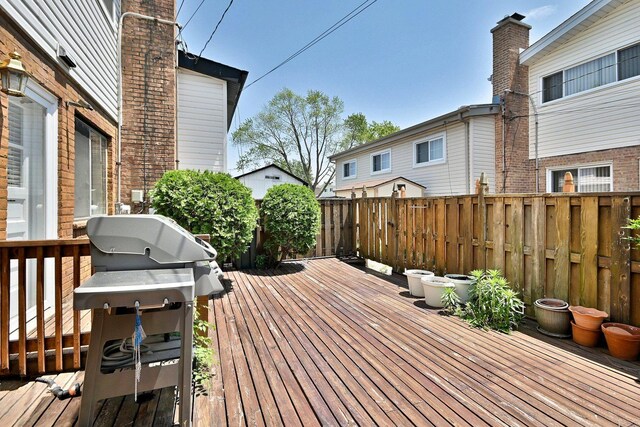 9044 N Clifton Ave, Niles, IL 60714 - view of wooden deck