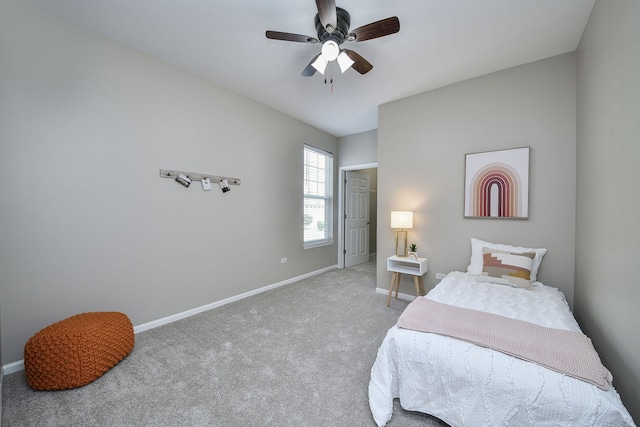 1850 Foxridge Ct, Aurora, IL 60502 - carpeted bedroom featuring baseboards and ceiling fan