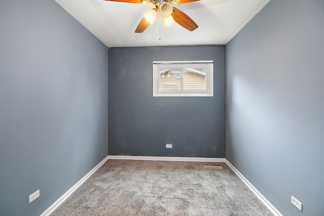 313 Dorsetshire Dr, Steger, IL 60475 - carpeted empty room with baseboards and a ceiling fan