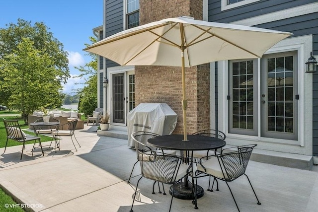 7536 Inverway Dr, Lakewood, IL 60014 - view of patio with outdoor dining space and area for grilling