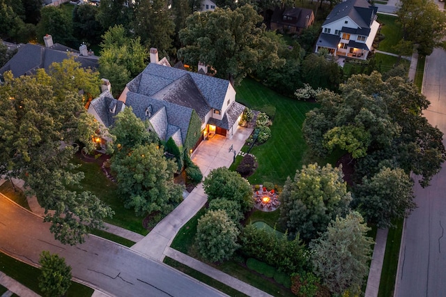 21 Forest Ave, Naperville, IL 60540 - aerial view of property and surrounding area
