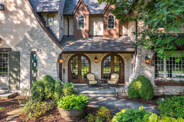21 Forest Ave, Naperville, IL 60540 - covered porch with french doors