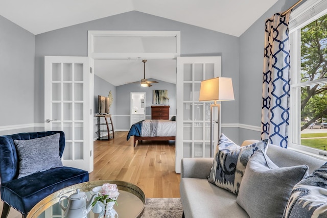347 Yorkshire Dr, Mundelein, IL 60060 - bedroom with lofted ceiling, light wood-style floors, and baseboards