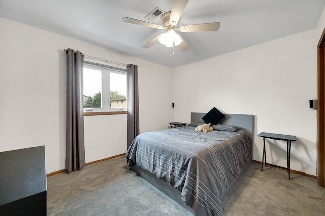 213 Vine St Unit 3, New Lenox, IL 60451 - bedroom with carpet, baseboards, and ceiling fan