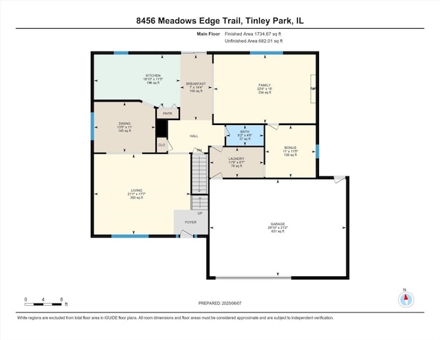 8456 Meadows Edge Trl, Tinley Park, IL 60487 - view of home floor plan