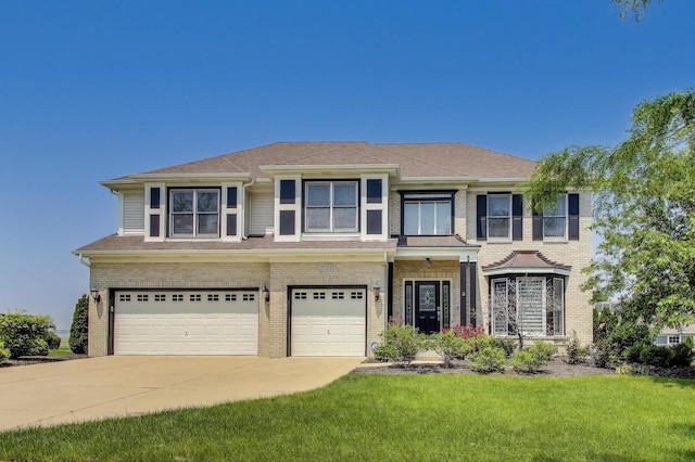27117 Ashgate Xing, Plainfield, IL 60585 - view of front facade with brick siding, an attached garage, and driveway