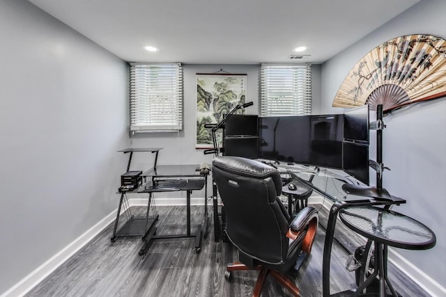 27117 Ashgate Xing, Plainfield, IL 60585 - home office featuring wood finished floors and recessed lighting