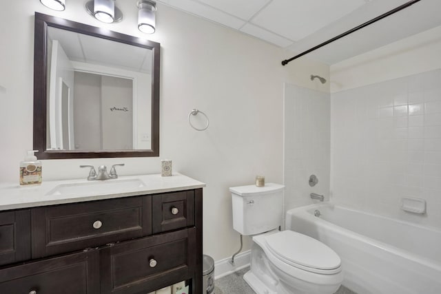 11 W Green St Unit 502, Bensenville, IL 60106 - full bath with toilet, vanity, bathtub / shower combination, and baseboards