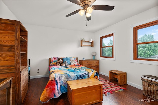 925 Merrill New Rd, Sugar Grove, IL 60554 - bedroom featuring hardwood / wood-style floors and ceiling fan