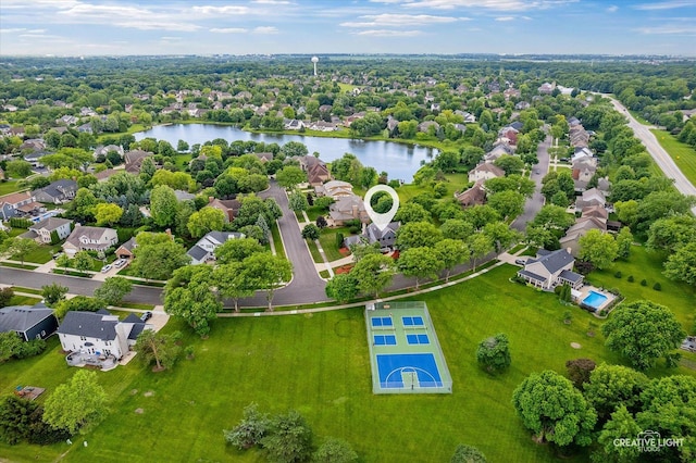 925 Merrill New Rd, Sugar Grove, IL 60554 - aerial view of residential area with a large body of water