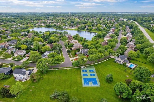 925 Merrill New Rd, Sugar Grove, IL 60554 - aerial view of residential area featuring a large body of water