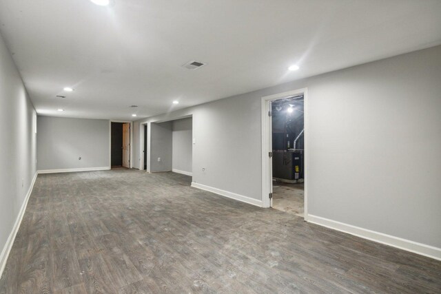 15123 Wabash Ave, South Holland, IL 60473 - unfurnished room featuring recessed lighting, wood finished floors, and baseboards