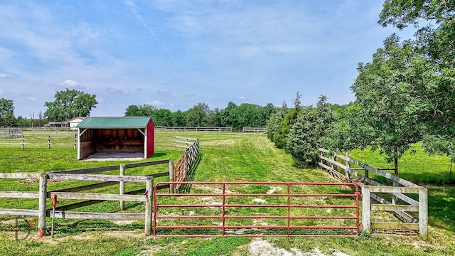 2622 E 28th Rd, Marseilles, IL 61341 - view of yard with an exterior structure, a view of rural / pastoral area, and an outdoor structure