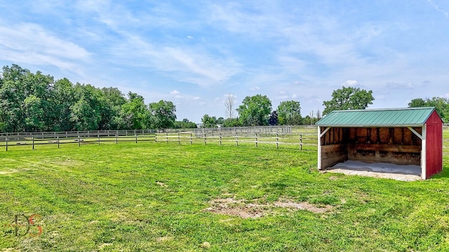 2622 E 28th Rd, Marseilles, IL 61341 - view of yard featuring an outbuilding, a view of countryside, and a pole building