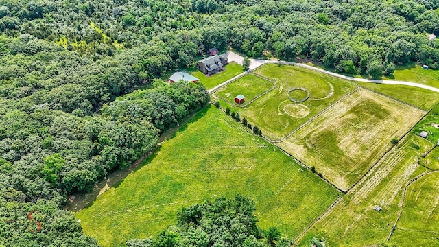 2622 E 28th Rd, Marseilles, IL 61341 - aerial view of sparsely populated area with a heavily wooded area