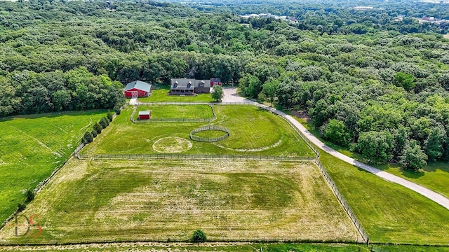 2622 E 28th Rd, Marseilles, IL 61341 - aerial view of sparsely populated area with a heavily wooded area