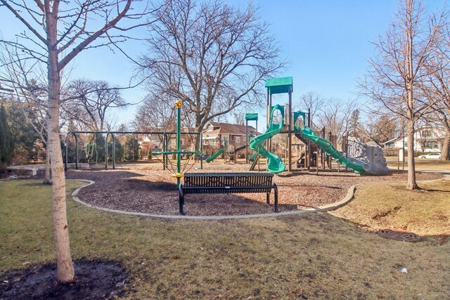 1280 White St, Des Plaines, IL 60018 - communal playground with a lawn