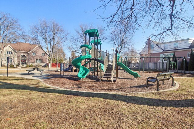 1280 White St, Des Plaines, IL 60018 - community jungle gym featuring a lawn