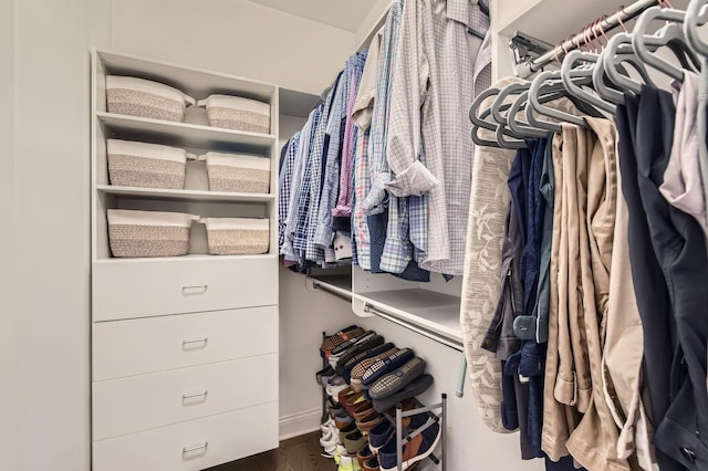 2700 N Wayne Ave Unit 2N, Chicago, IL 60614 - walk in closet featuring wood finished floors