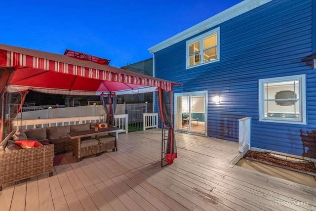 688 Regent Dr, Crystal Lake, IL 60014 - deck featuring an outdoor living space