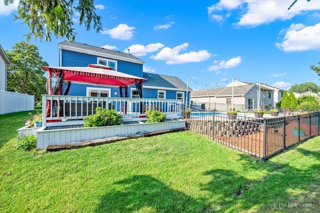 688 Regent Dr, Crystal Lake, IL 60014 - rear view of property featuring a deck and a residential view