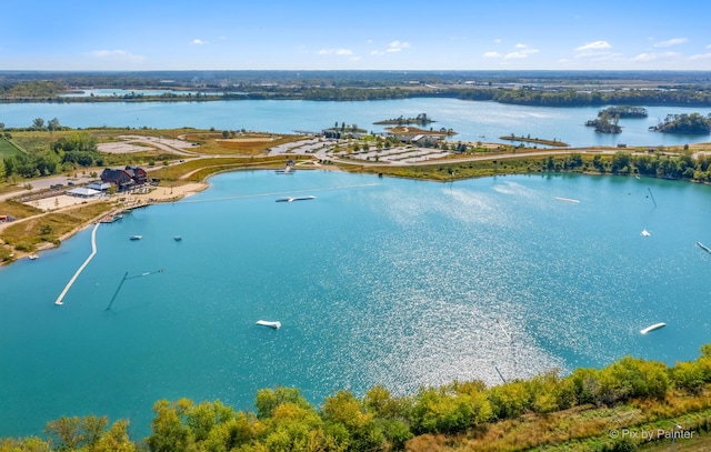 688 Regent Dr, Crystal Lake, IL 60014 - bird's eye view of a large body of water