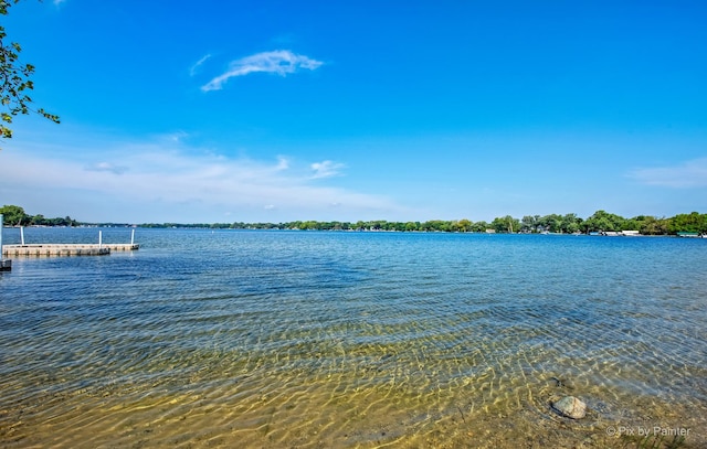 688 Regent Dr, Crystal Lake, IL 60014 - water view featuring a floating dock