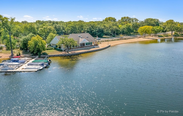 688 Regent Dr, Crystal Lake, IL 60014 - water view with a boat dock