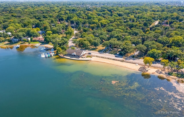 688 Regent Dr, Crystal Lake, IL 60014 - bird's eye view of a large body of water and a forest