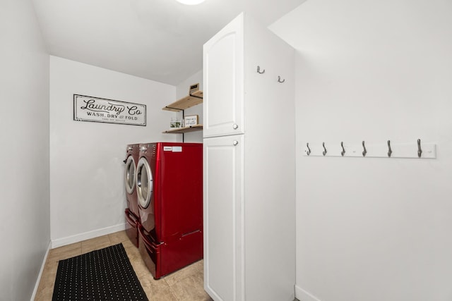 2278 Andrew Trl, Montgomery, IL 60538 - laundry room with washer and dryer and light tile patterned flooring