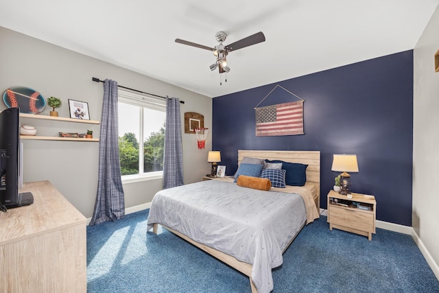 2278 Andrew Trl, Montgomery, IL 60538 - bedroom featuring carpet flooring and a ceiling fan