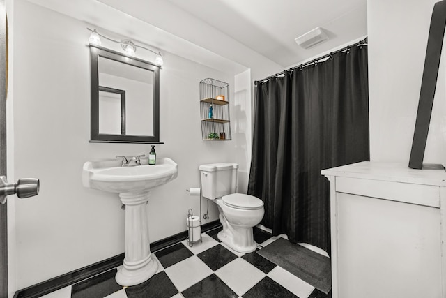 2278 Andrew Trl, Montgomery, IL 60538 - bathroom featuring tile patterned floors and a shower with curtain
