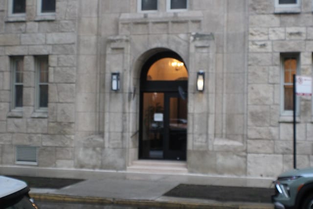 5000 S E End Ave Unit 24A, Chicago, IL 60615 - doorway to property with stone siding