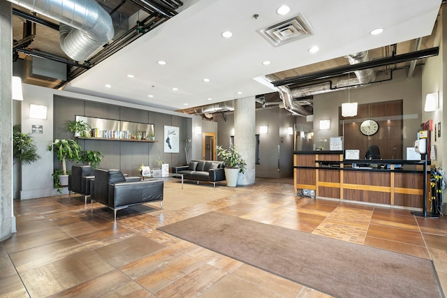 3963 W Belmont Ave Unit 422, Chicago, IL 60618 - welcome area with recessed lighting