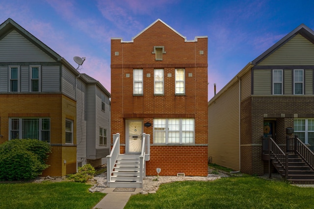 6941 S E End Ave, Chicago, IL 60649 - view of front of property featuring brick siding and a front lawn