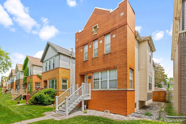 6941 S E End Ave, Chicago, IL 60649 - view of front of house with brick siding and a residential view