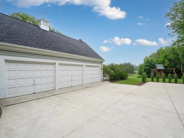 77 Mark Dr, Hawthorn Woods, IL 60047 - garage featuring concrete driveway