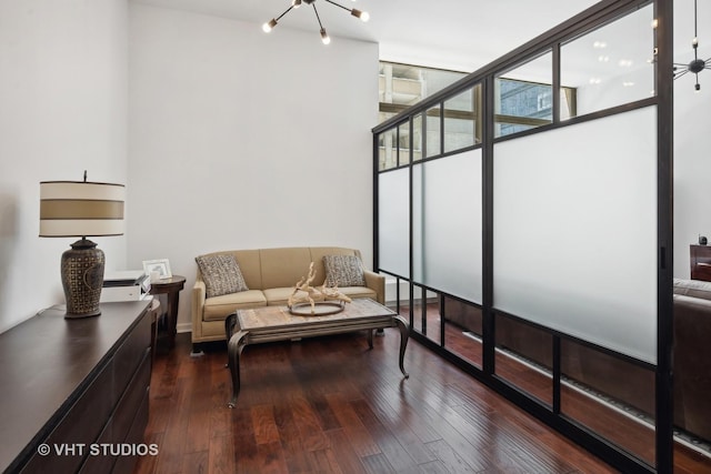 680 N Lake Shore Dr Unit 220, Chicago, IL 60611 - living room with hardwood / wood-style floors and a chandelier