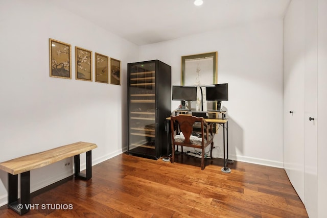 680 N Lake Shore Dr Unit 220, Chicago, IL 60611 - office with baseboards and wood finished floors