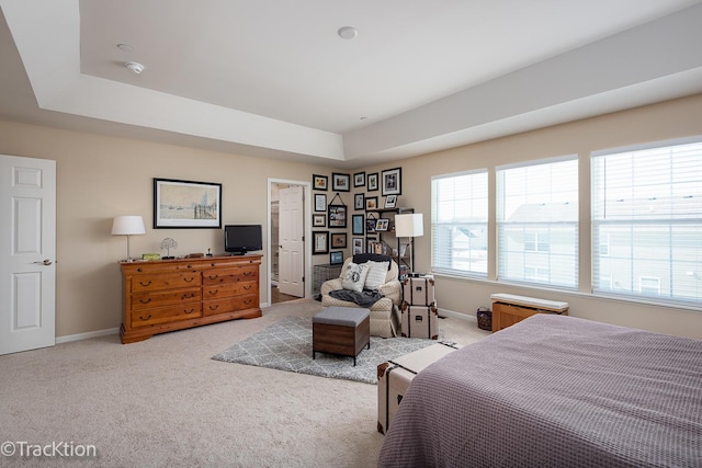 1878 Roseland Ln, Hoffman Estates, IL 60192 - bedroom featuring light carpet and a raised ceiling