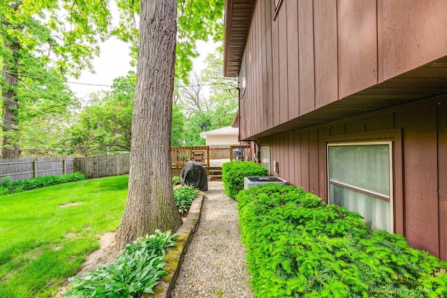 1417 N Mcaree Rd, Waukegan, IL 60085 - view of yard featuring central AC unit
