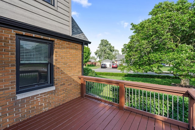 592 E 13th St, Lockport, IL 60441 - view of wooden deck