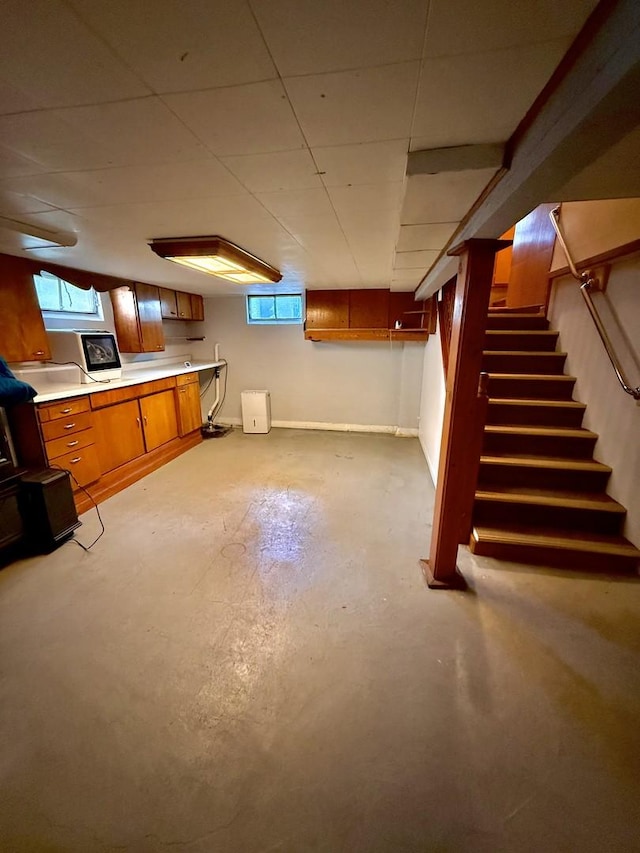 1308 Waverly Pl, Joliet, IL 60435 - below grade area with stairs and plenty of natural light